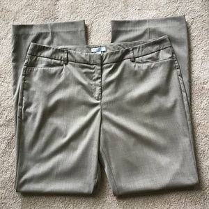 NEW YORK & CO STRETCH SIZE 16 TAUPE TROUSERS